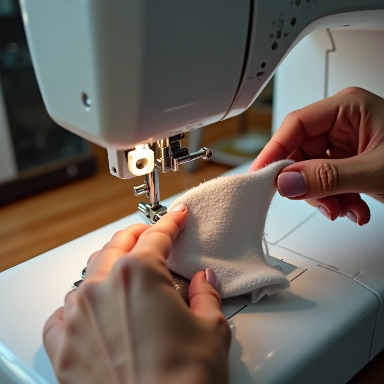 Limpando a caixa de bobina da máquina de costura