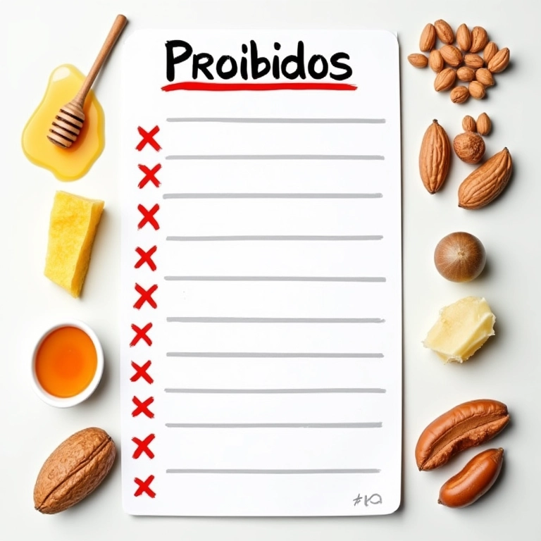 Lista de alimentos proibidos na introdução alimentar.
