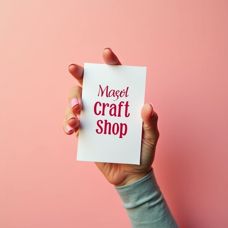 Logo bem desenhado para uma loja de artesanato, com design limpo e moderno.