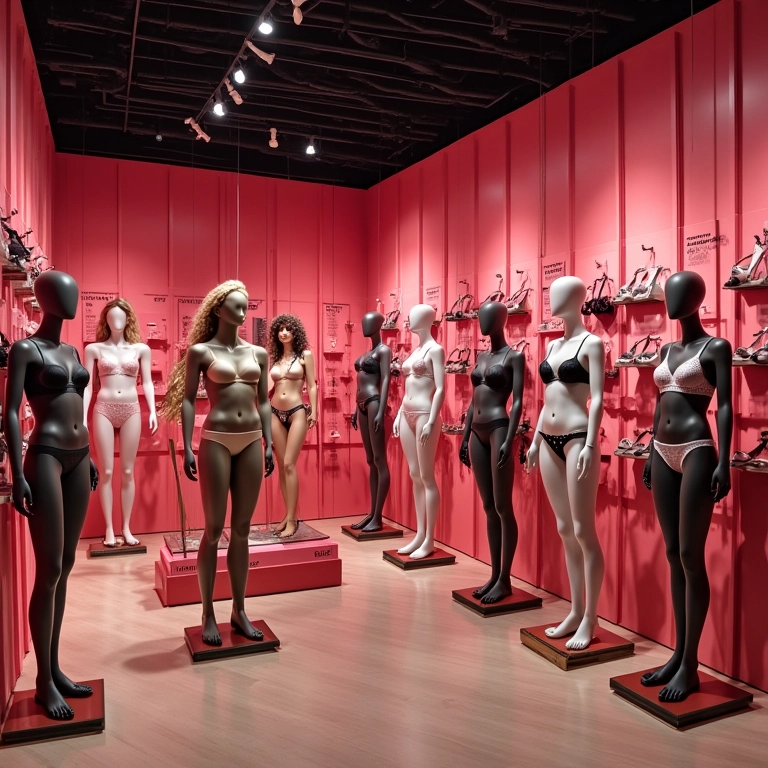 Loja da Victoria's Secret com design moderno e inclusivo.
