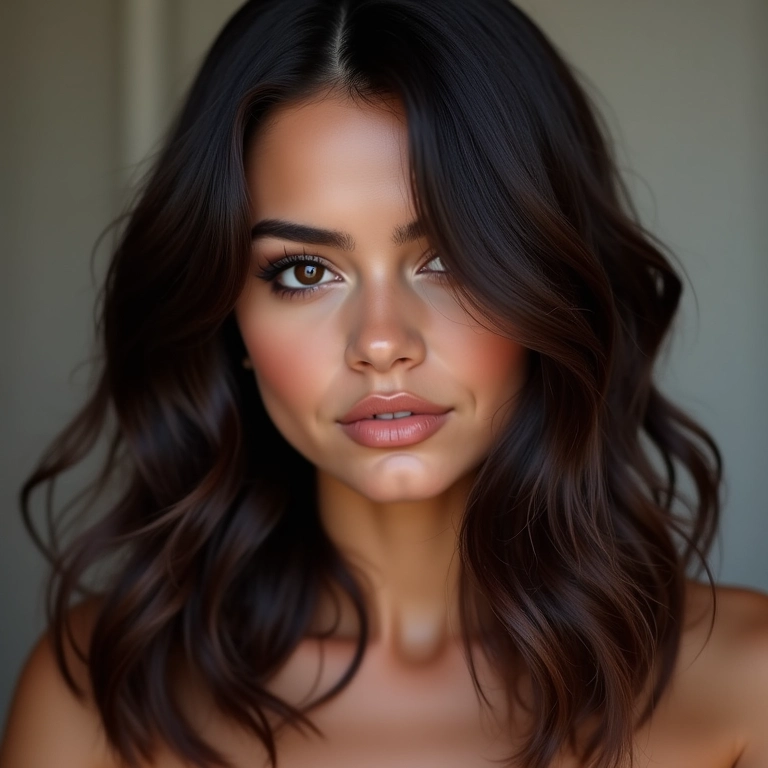 Long bob com volume e textura inspirado em Selena Gomez.