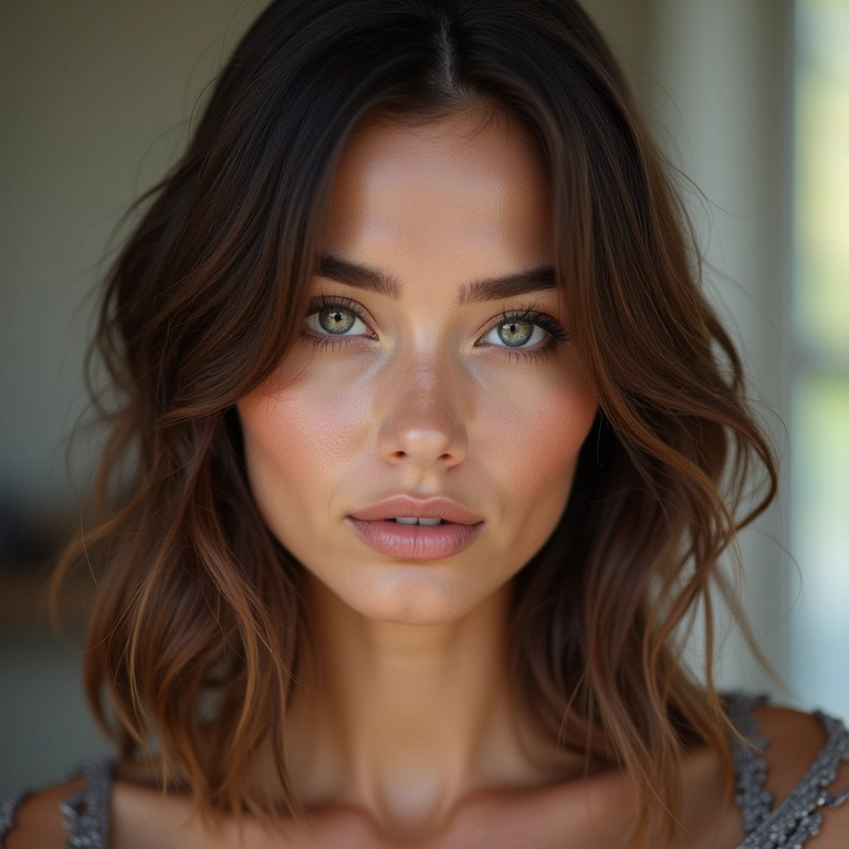 Long Bob texturizado para rosto triangular: elegância e leveza em um só corte.