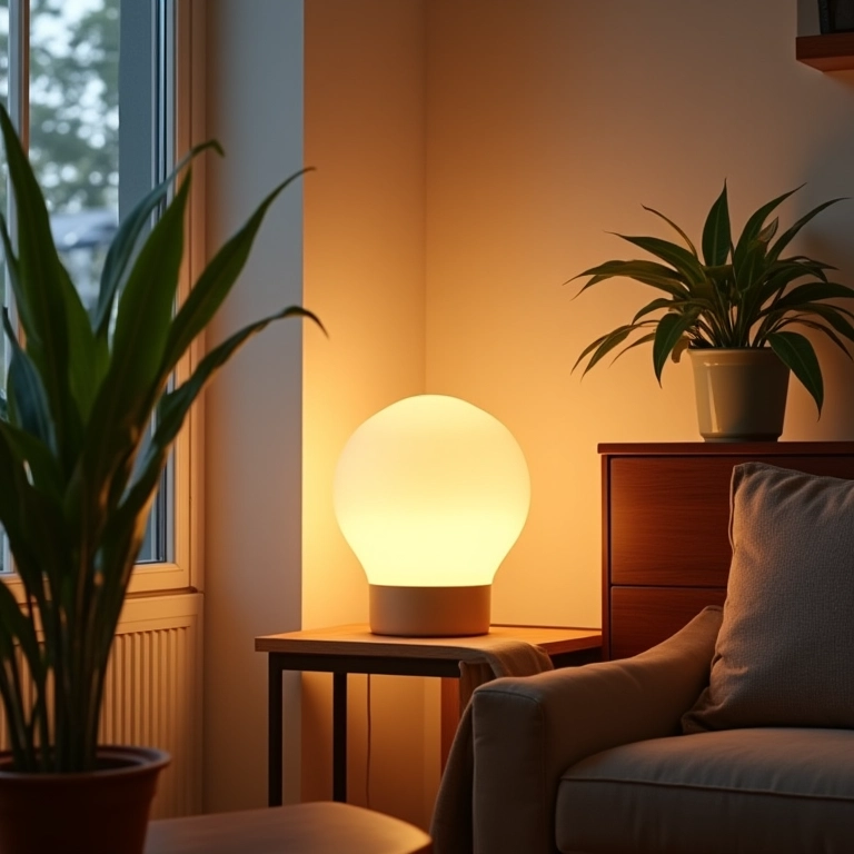 Luminária de PVC ilumina sala com design brasileiro.