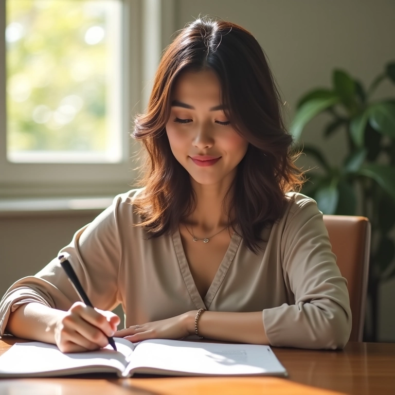 Mãe tomando decisões importantes sobre a vida dos filhos.