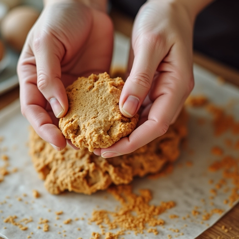 Mãos misturando cores para criar tons exclusivos na massa de biscuit.
