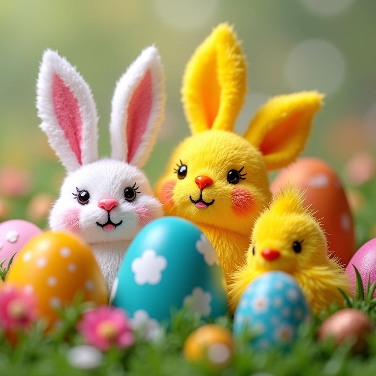 Marcadores de página criativos com motivos de Páscoa.