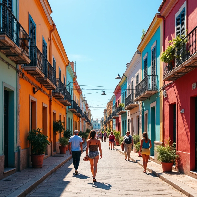 Marco Zero do Recife com pessoas caminhando e esculturas de Brennand.