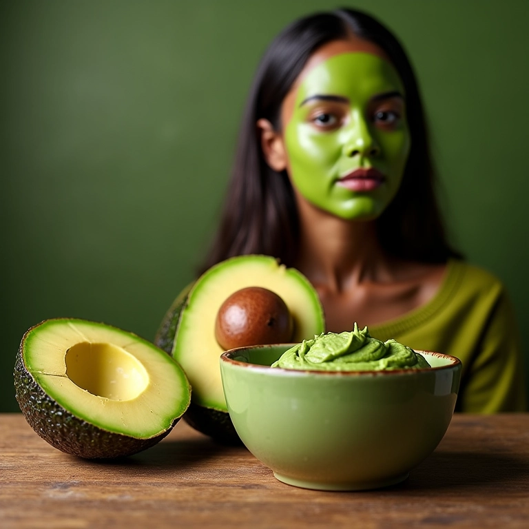 Máscara de abacate para hidratação capilar caseira.