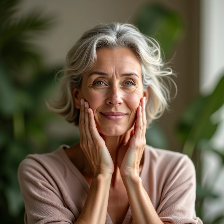 Massagem facial com óleos naturais para rejuvenescer a pele.