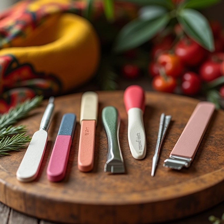 Materiais essenciais para fazer unhas stiletto em casa.