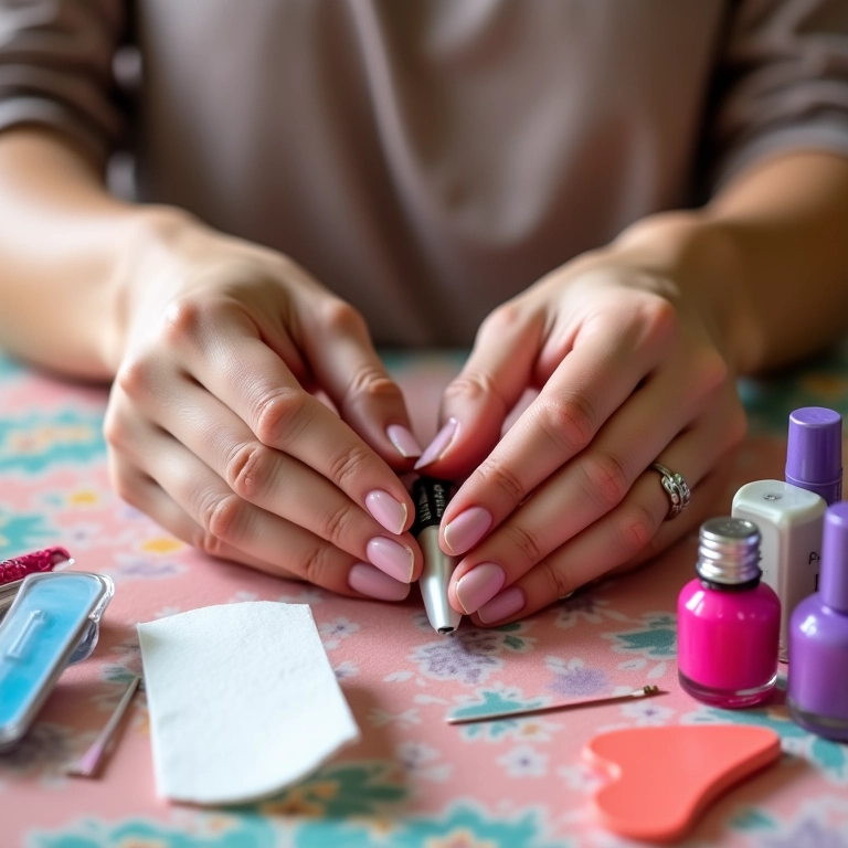 Materiais essenciais para manicure em casa.
