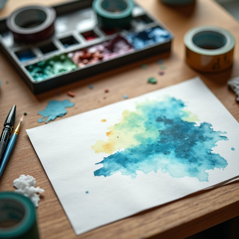 Materiais úteis para pintura em aquarela.