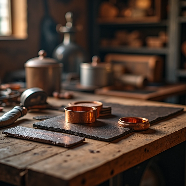 Melhores materiais para artesanato para serralheiro: ferro, aço, cobre.
