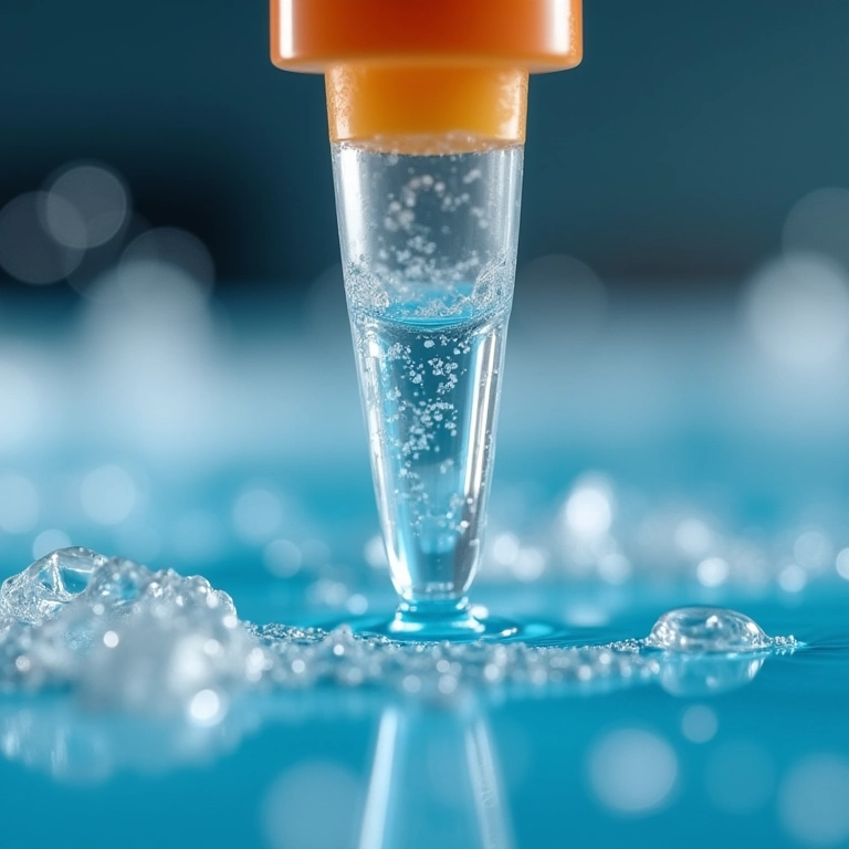 Mistura inadequada da resina com bolhas visíveis.