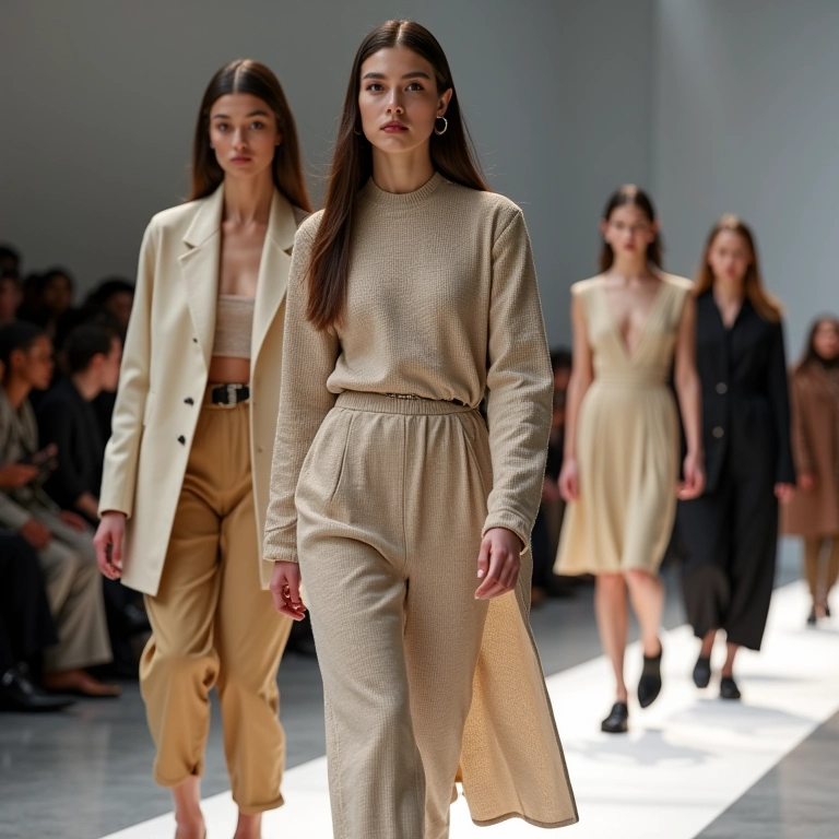 Moda sustentável em exibição na Semana de Moda de Paris Inverno 2025.