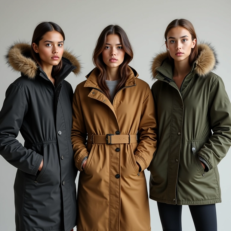 Modelos de parkas femininas para diferentes estilos.