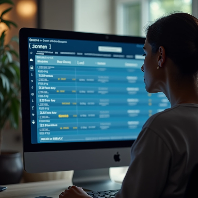 Mulher analisando preços de voos, mostrando tanto datas futuras quanto próximas.
