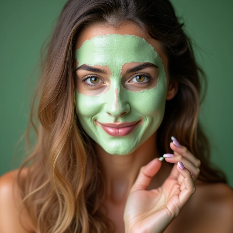 Mulher aplicando hidratação de babosa no cabelo com química.