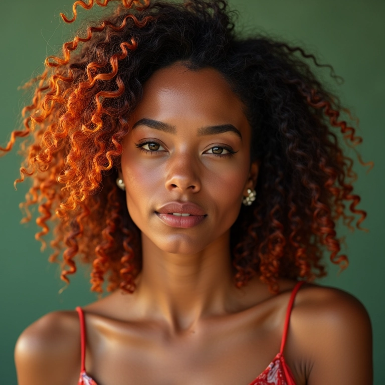 Mulher brasileira exibindo diversas tendências de cabelo para 2025.