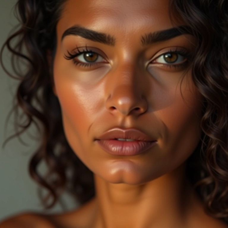 Mulher com pele oleosa usando corretivo matte.