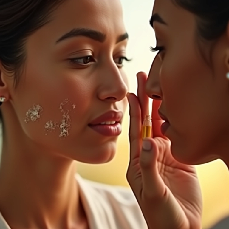 Mulheres diversas usando produtos de skincare com Niacinamida e Vitamina C.