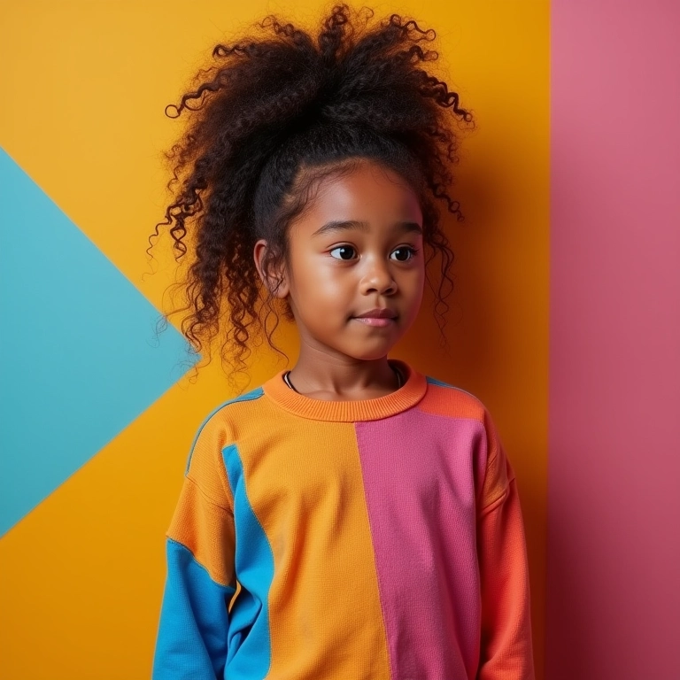 Musa millennial inspirada em Zendaya com energia jovem.