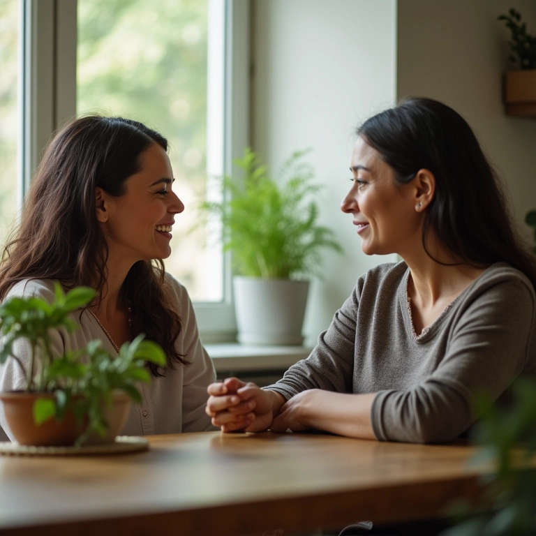 Nora definindo limites com a sogra.