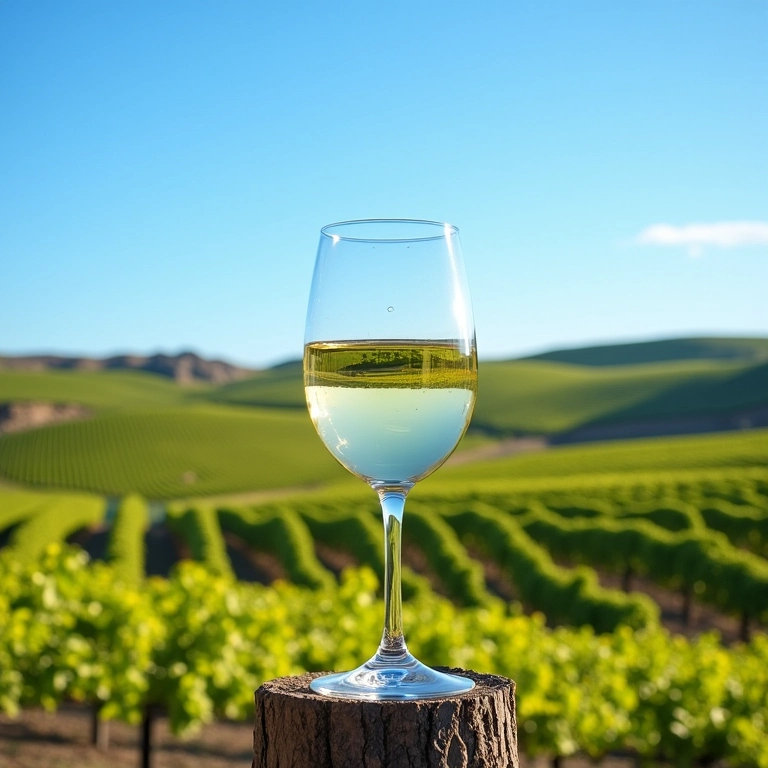 Paisagem de vinhedos no Uruguai, representando os sabores e paisagens únicas das estradas do vinho.