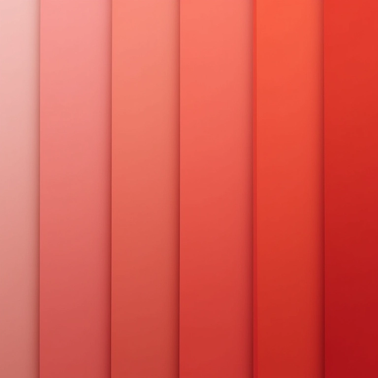 Paleta de cores para quarto feminino: tons de rosa, coral e terracota.