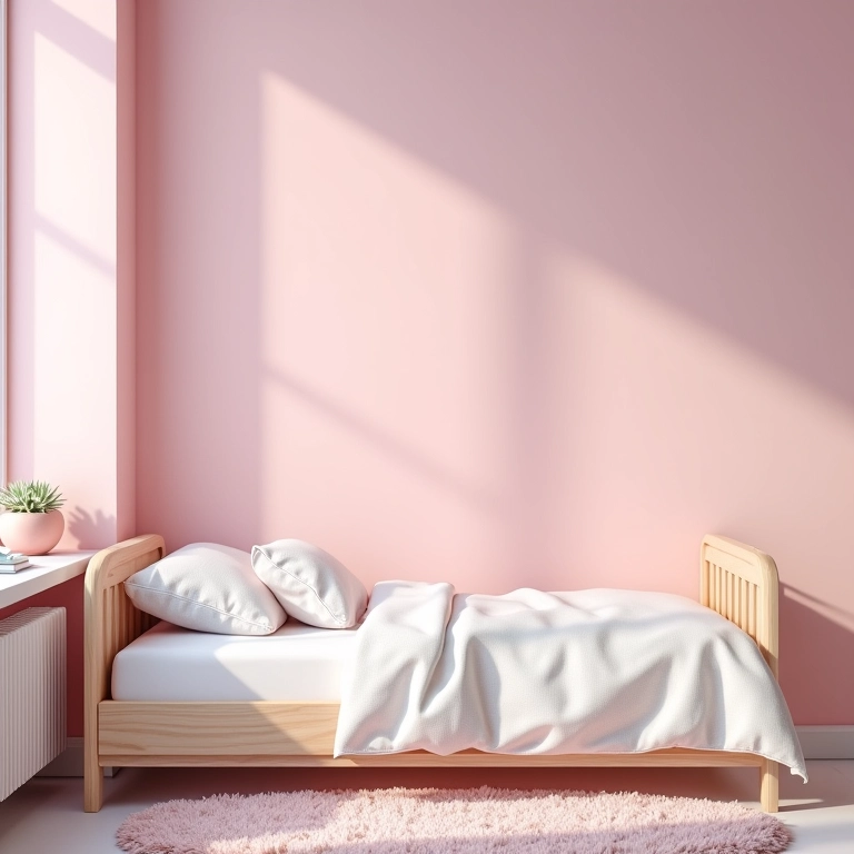 Paleta de cores pastel para quarto de menina.