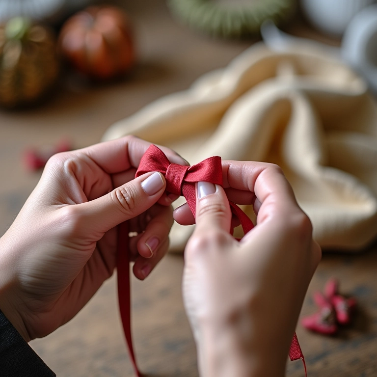 Passo a passo para criar um laço boutique simples.
