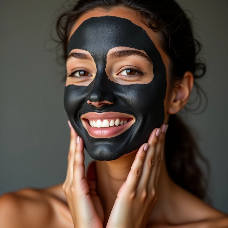 Pele mais clara e uniforme após uso da máscara.