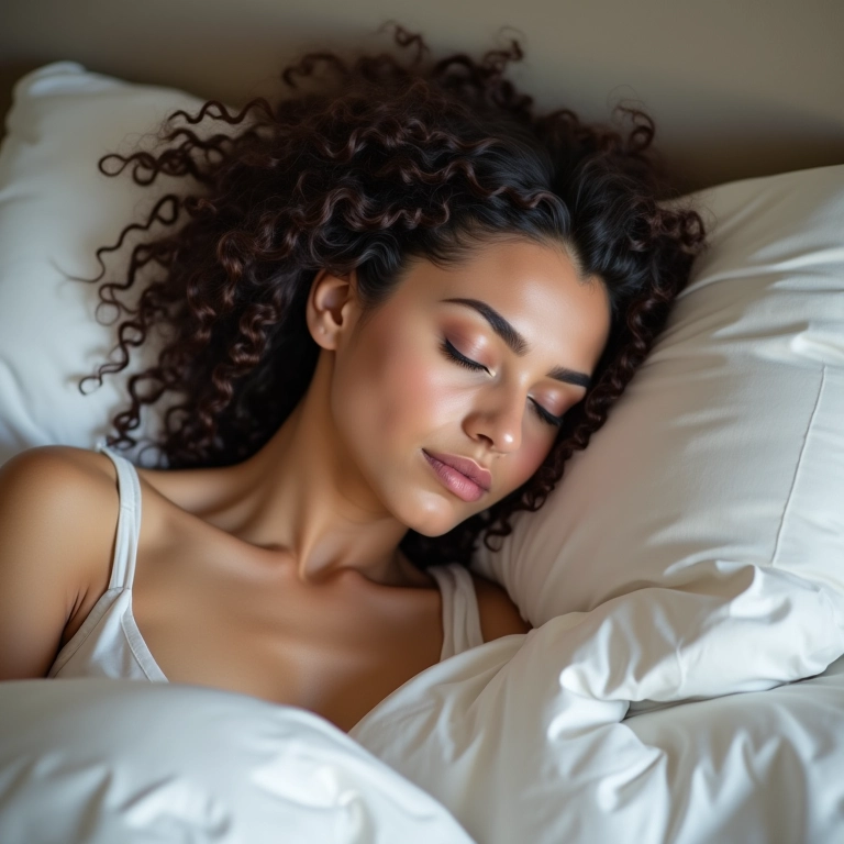 Penteado intacto após noite com fronha de cetim.