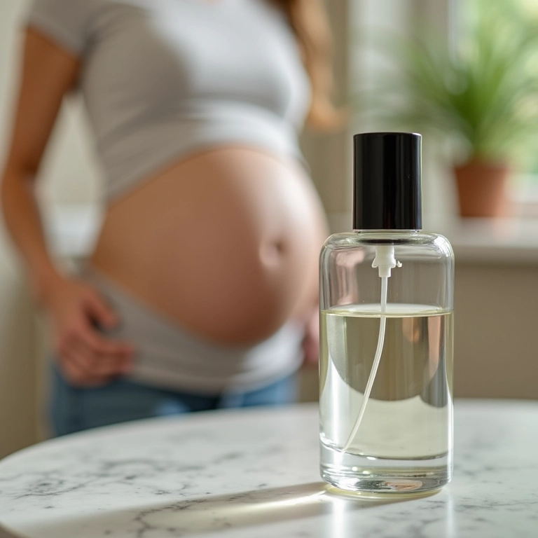 Perfume sem álcool, opção segura para grávidas.