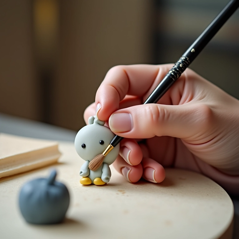 Pincéis modeladores para acabamentos impecáveis em biscuit.