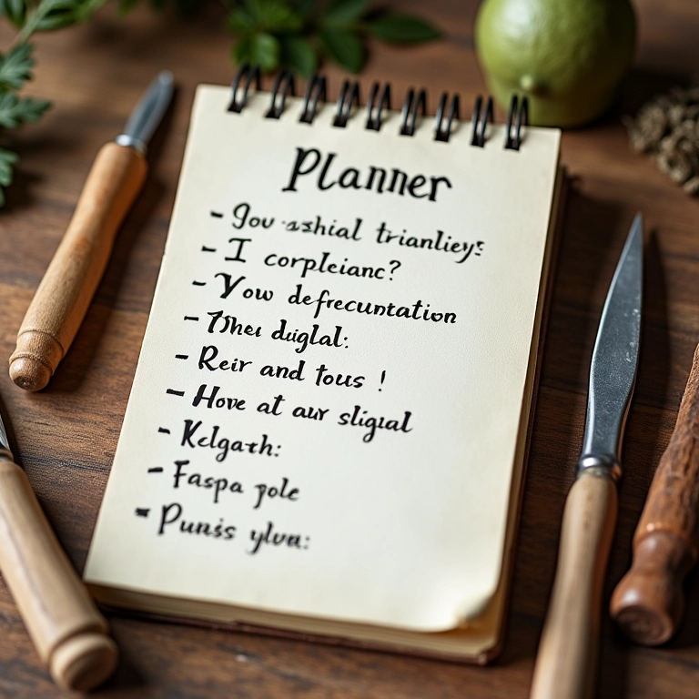 Planner artesanal com metas claras e realistas para artesãs.