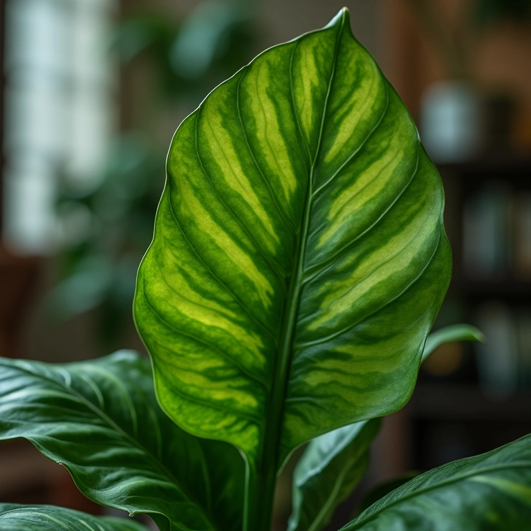 Planta venenosa em decoração de casa brasileira.