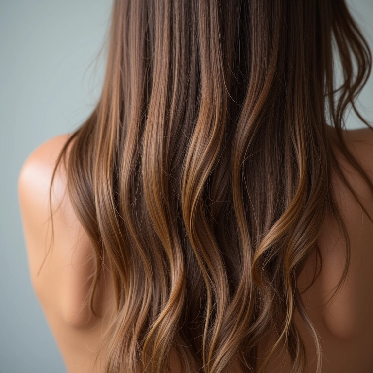 Pontas duplas em cabelo comprido e seco.