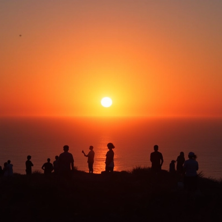 Pôr do sol inesquecível no Farol da Barra, Salvador.