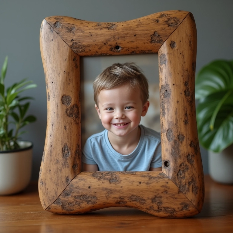 Porta-retrato personalizado, lembrança emocionante para o Dia dos Pais.