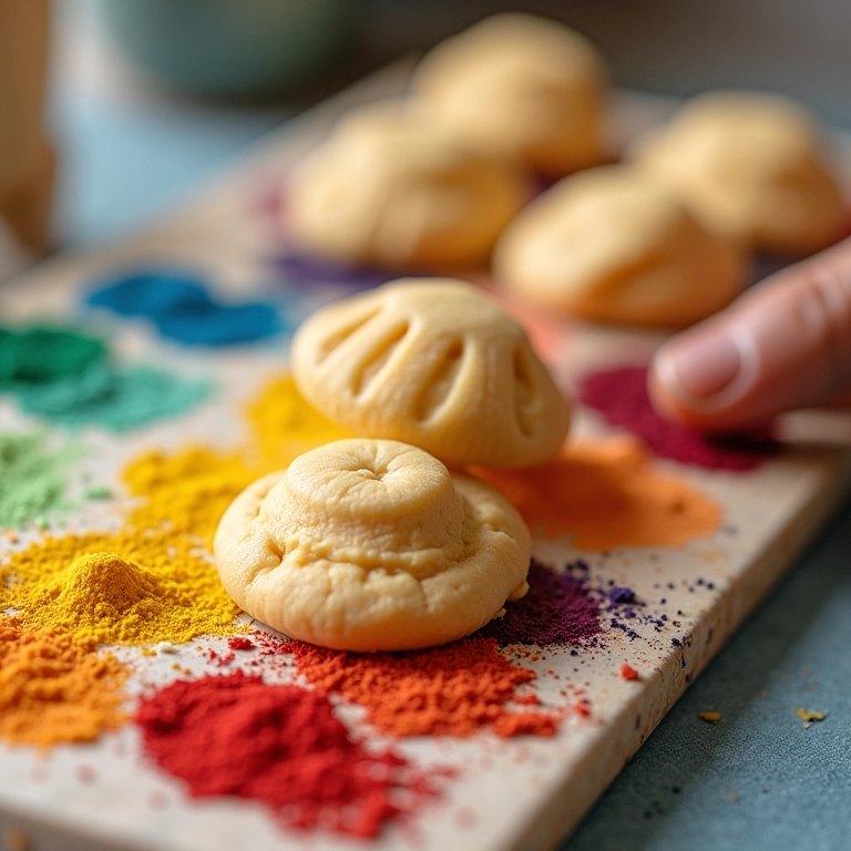 Posso misturar diferentes tipos de corantes para biscuit?