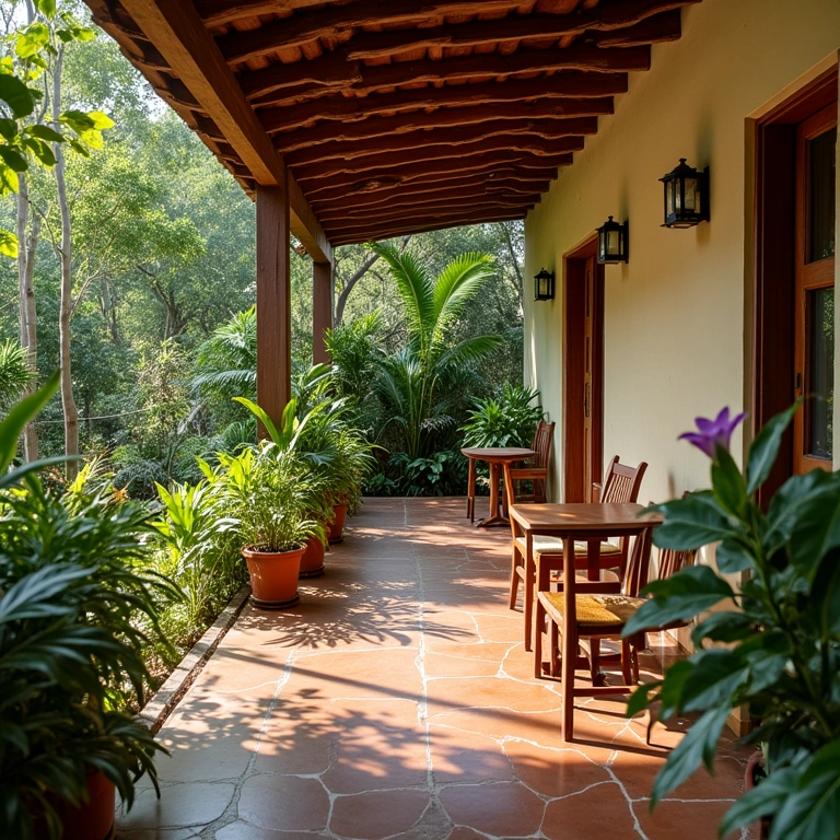 Pousada charmosa com design brasileiro, opção de hospedagem alternativa.