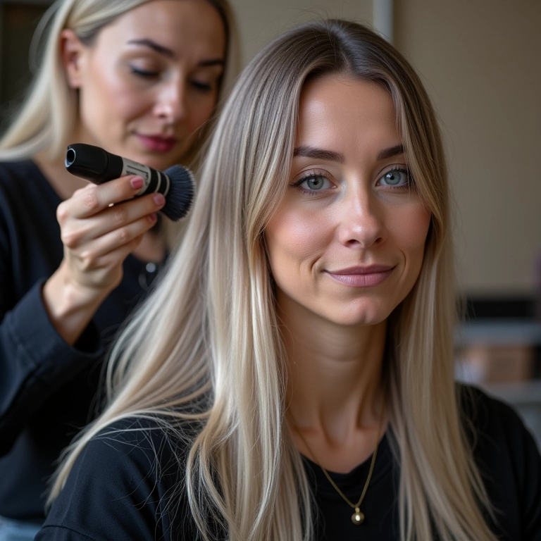 Processo de descoloração capilar.