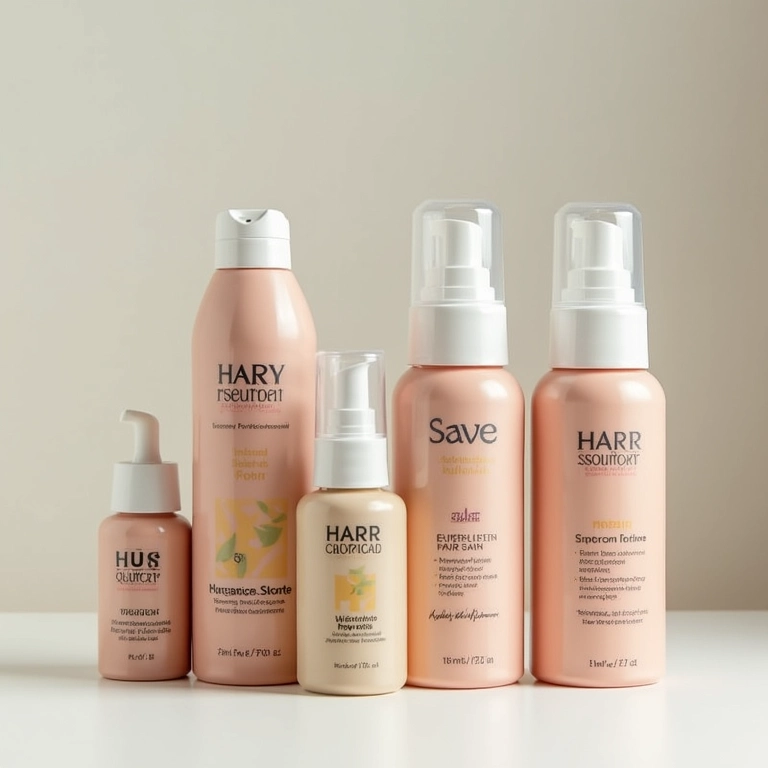 Produtos com excesso de proteína para cabelo com sinal de proibido.