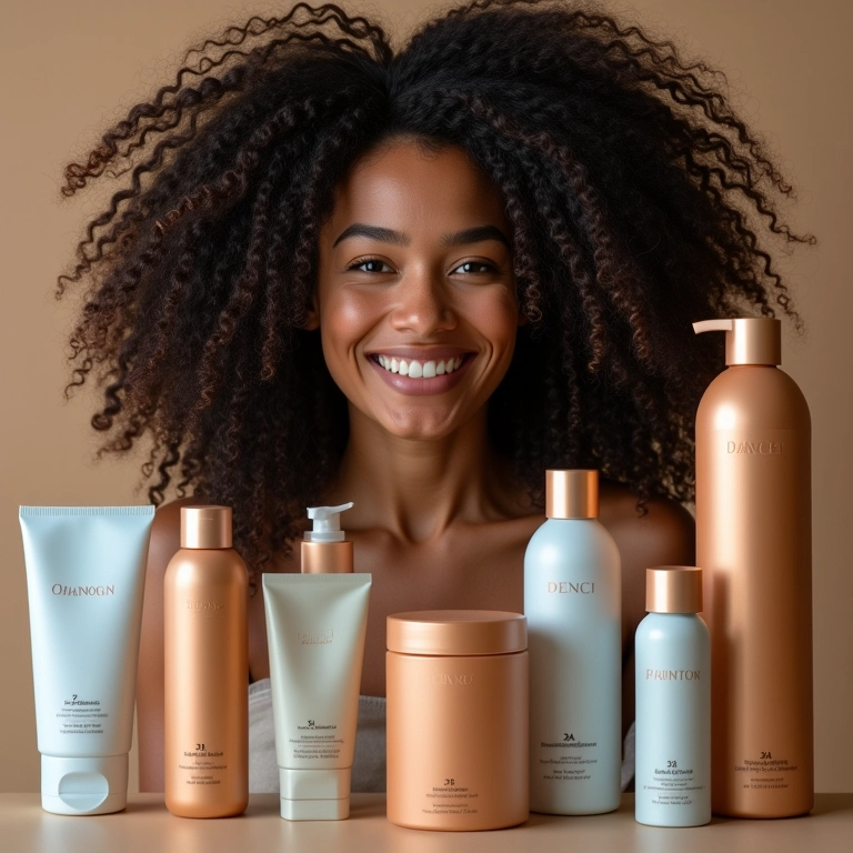 Produtos essenciais para finalizar cabelos cacheados 3A.