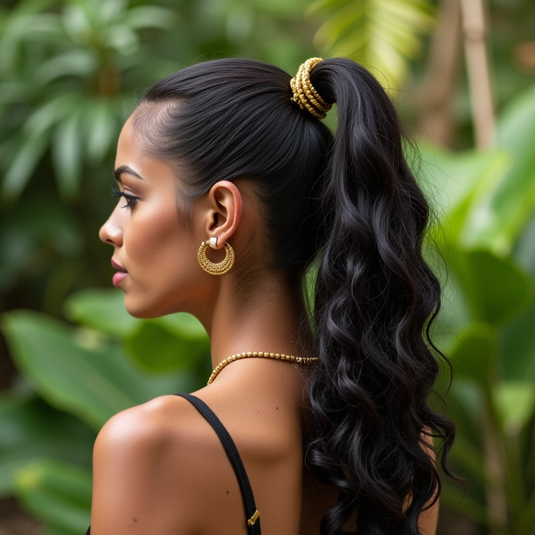 Produtos nacionais para rabo de cavalo alto.