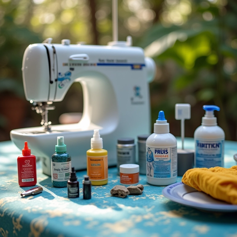 Produtos para manutenção de máquina de costura em mesa
