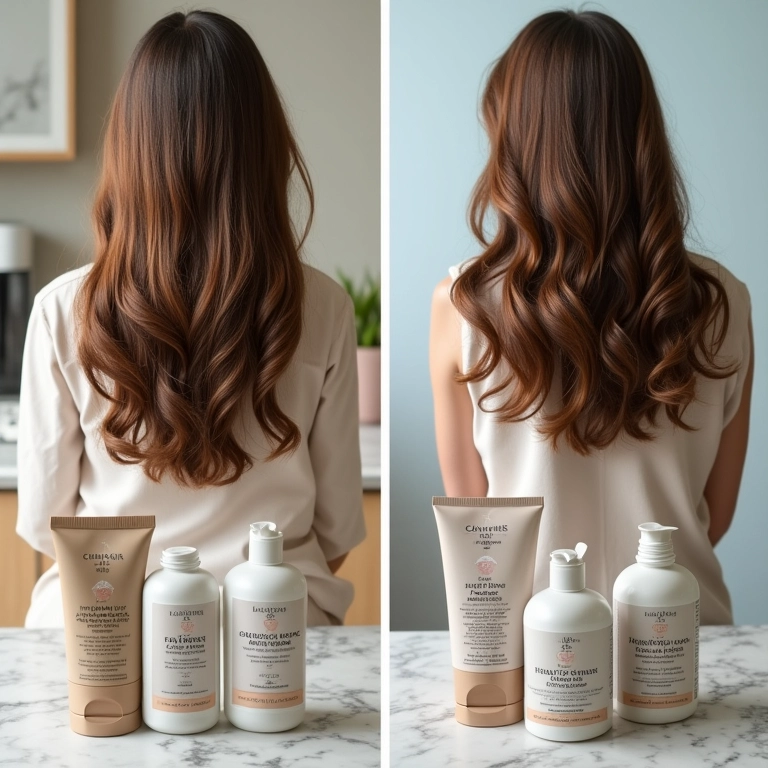 Produtos para o crescimento capilar.