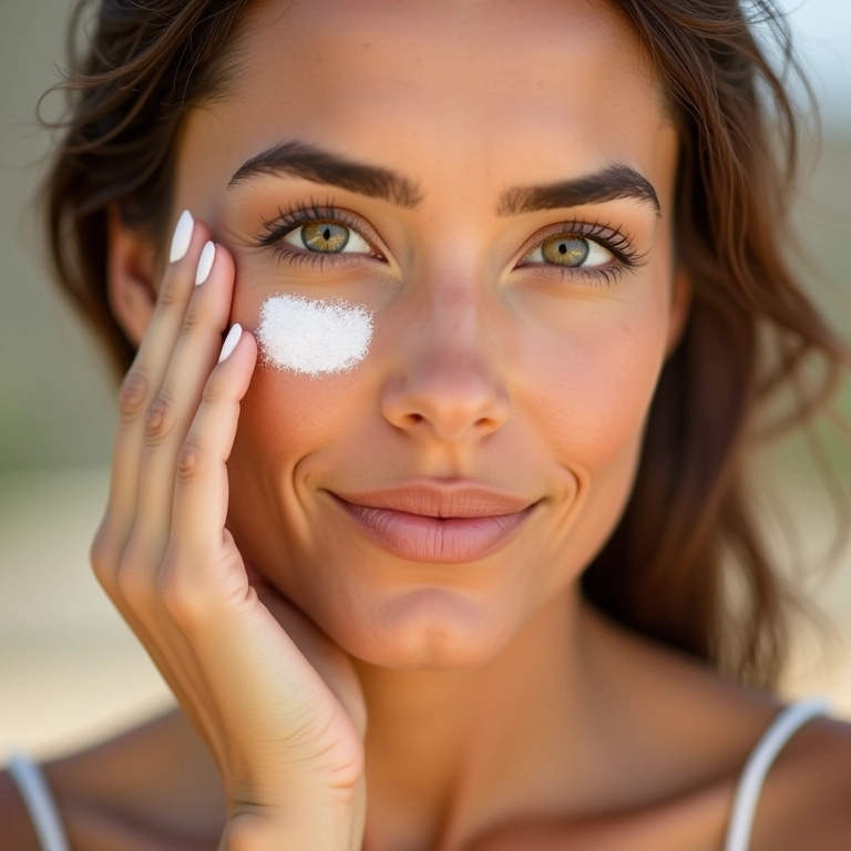 Proteção solar mineral para rosácea.