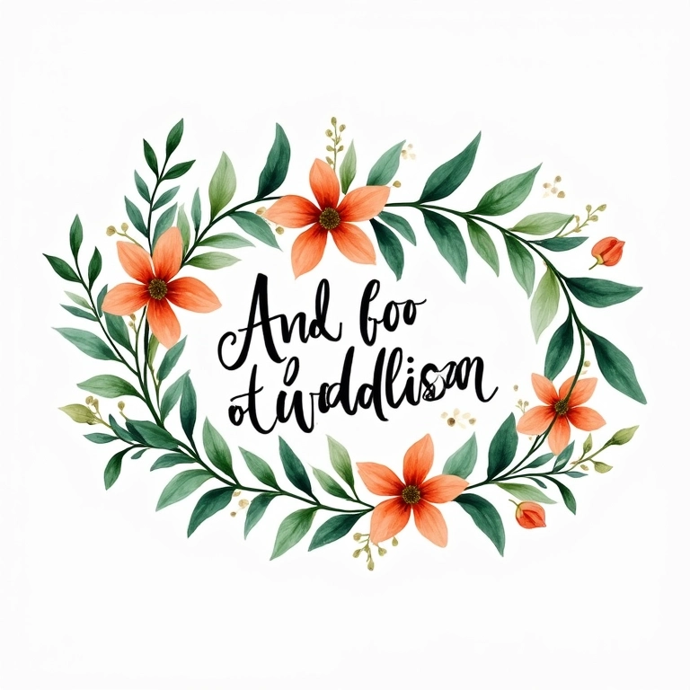 Quadro com aquarela e caligrafia inspiradora.